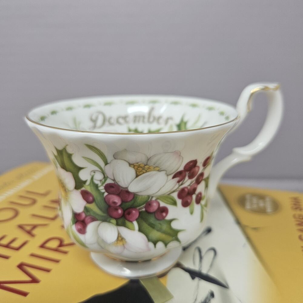 Royal Albert December Flower of the Month Christmas Rose Bone China Cup Only